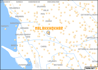 map of Malāk Khokhar