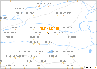 map of Mała Klonia