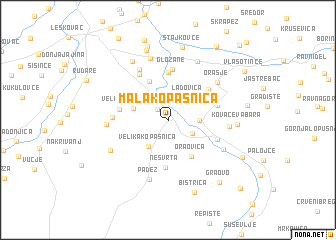 map of Mala Kopašnica