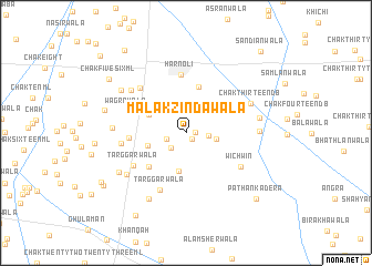 map of Malak Zindawāla