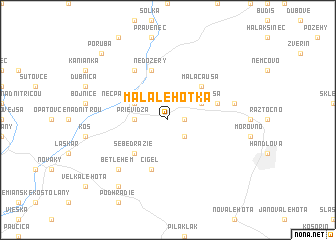 map of Malá Lehôtka