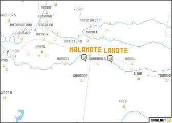 map of Malamote