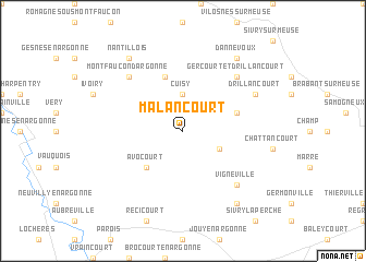 map of Malancourt