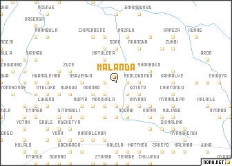 map of Malanda