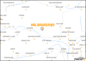 map of Malandrénion