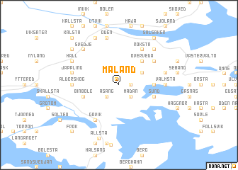 map of Mäland