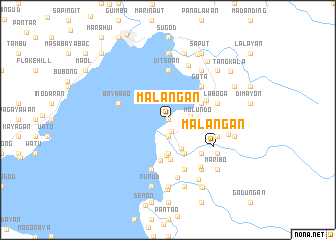 map of Malangan