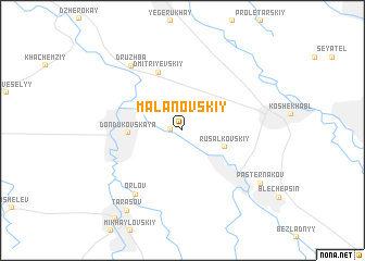 map of Malanovskiy