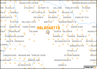 map of Malanwatta