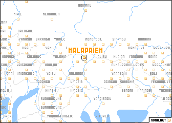 map of Malapaiem