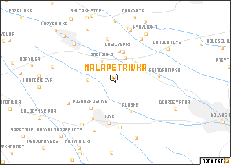 map of Mala Petrivka