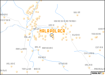 map of Mala Polača