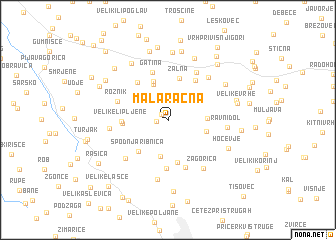 map of Mala Račna