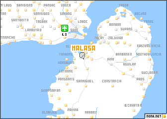 map of Malasa