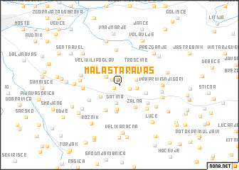 map of Mala Stara Vas