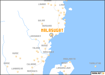 map of Malasugat