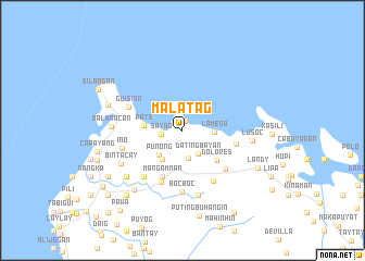 map of Malatag
