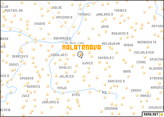 map of Mala Trnava