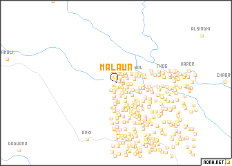 map of Malaun