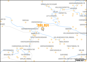 map of Malāvī