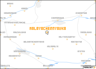 map of Malaya Chernyavka