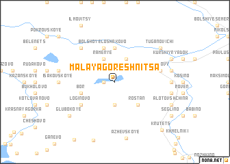 map of Malaya Goreshnitsa