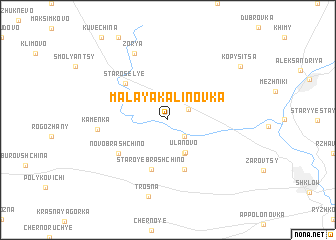 map of Malaya Kalinovka