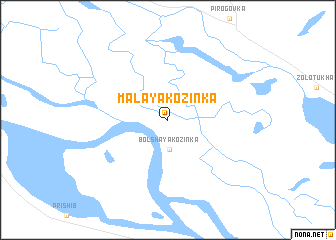 map of Malaya Kozinka