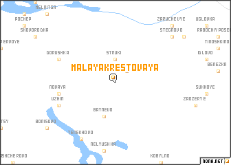 map of Malaya Krestovaya