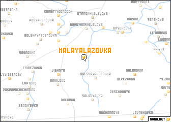 map of Malaya Lazovka
