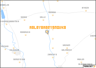 map of Malaya Marʼyanovka