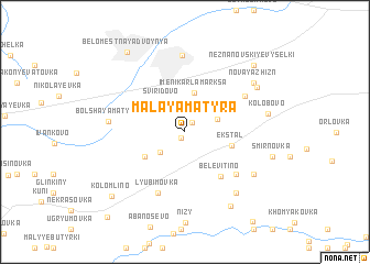 map of Malaya Matyra