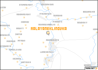 map of Malaya Neklinovka