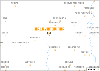 map of Malaya Novinka