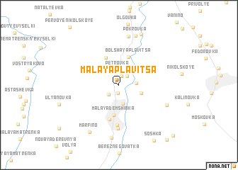 map of Malaya Plavitsa