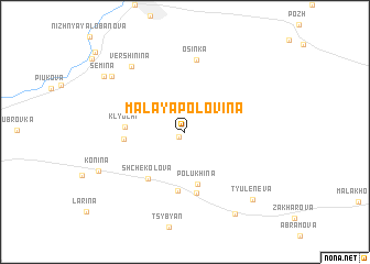 map of Malaya Polovina