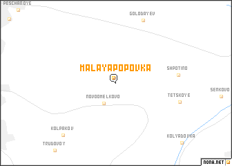 map of Malaya Popovka