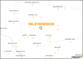 map of Malaya Popovka