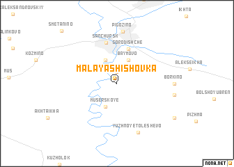 map of Malaya Shishovka