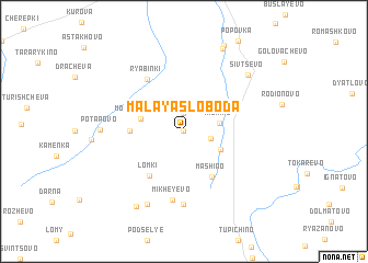 map of Malaya Sloboda