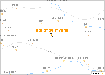 map of Malaya Sutyaga