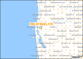 map of Malayaweliya