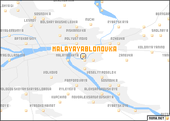 map of Malaya Yablonovka