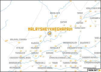map of Mālāy Sheykh-e Gharāvī