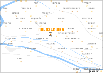 map of Mała Zławieś