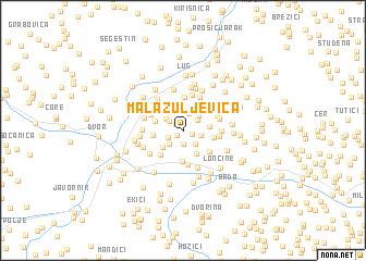 map of Mala Žuljevica