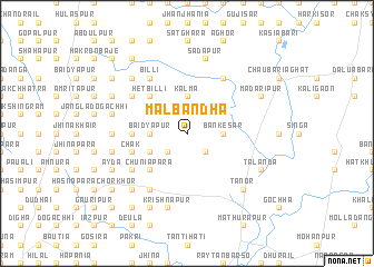 map of Mālbāndha