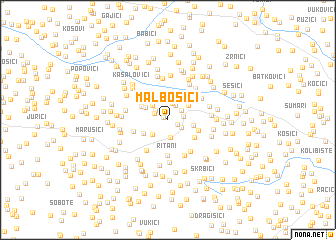 map of Malbošići