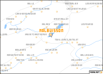 map of Malbuisson