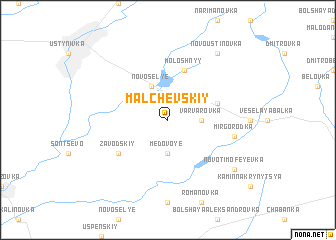 map of Malʼchevskiy